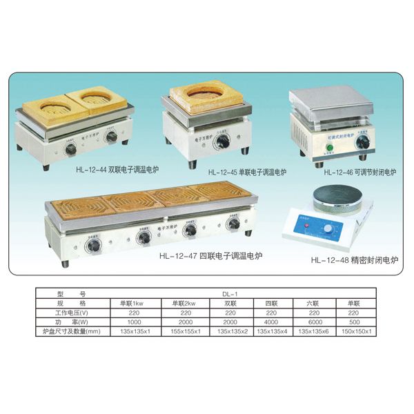 HL-12-44 双联电子调温电炉