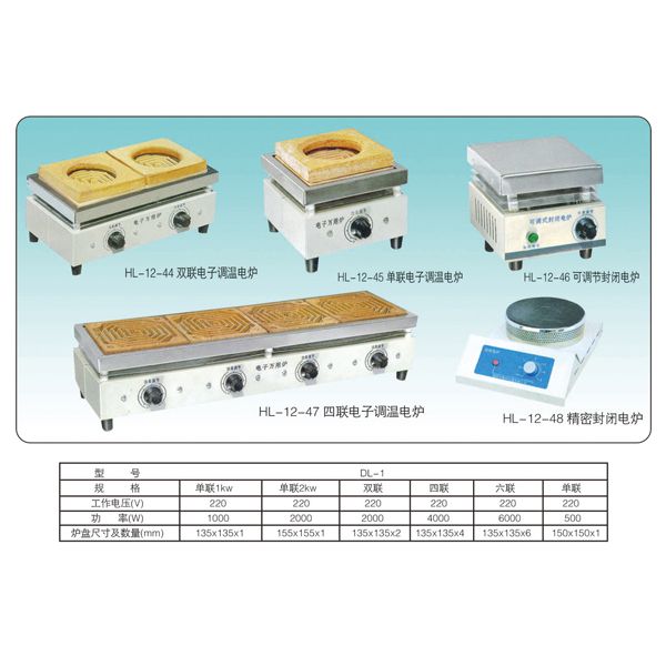 HL-12-47 四联电子调温电炉